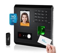 NGTeco Clock in Machine, MB1 Time Clocks for Employees Small Business with Face, Fingerprint, RFID, PIN Punching in One, Office Time Card Machine with APP for iOS Android (0 Monthly Fee)