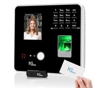 NGTeco Clock in Machine, MB2 Time Clocks for Employees Small Business with Face, Fingerprint, RFID, PIN Punching in One, Office Time Card Machine with APP for iOS Android (0 Monthly Fee)