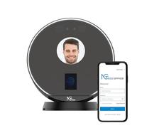 NGTeco Cloud Clocking in Machine, 2.4GHz WiFi Time Clocks for Employees Small Business, TC7 Fingerprint Attendance Face Recognition with Remote Control Software ＆ iOS/Android App (0 Monthly Fee)