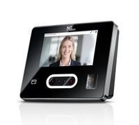 NGTeco Cloud Clocking in Machine with Tuch Screen, Time Clocks for Employees Small Business, Face/Fingerprint/Card/PIN, 2.4GHz&5GHz WiFi, Software & App, 10 IC Cards, 0 Monthly Fee