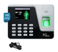 NGTeco Standalone Clocking in Machine, Fingerprint & PIN Time Clocks for Employees Small Business Without WiFi & Software, Clock in and Out Machine for Employees, No Monthly Fee