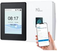 NGTeco TC2 Attendance Detector with Fingerprint & RFID, WiFi 2.4/5GHz, App and Cloud Free, Remote Control for Businesses, Without Subscription