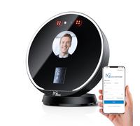 NGTeco TC7 Cloud Clocking in Machine, Face+Fingerprint+Card Attendance Time Clocks for Employees Small Business, 2.4G WiFi Remote Control Clock in Machine with Software＆App, IC Cards, No Monthly Fee