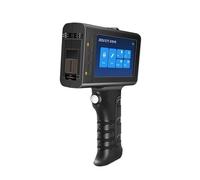 NGTFDCP Date Coding Machine, 12.7mm Handheld Inkjet Printer Portable Plastic Surface Coding for Expiry Dates, Batch Numbers, QR, Barcode, Logos,for Date Barcode Batch Number(Printer 2 black inks)