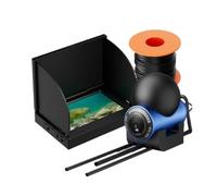 NGTFDCP Underwater Fishing Camera, LCD Underwater Camera With Endoscope, Waterproof Fishing for Boat Kayak(HD screen+20-meter cable+probe)