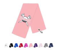 NGTSFLY Personalised Embroidered Golf Towels Funny Golf Towel Gifts for Women Men Pink Golf Ball Towel for Golf Bag with Clip Golf Club Waffle Weave