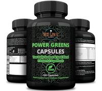 NGU - Super Greens - Immune System Support - 500 mg 120 Vegan Capsules - Contains Mixed Superfoods for Daily Booster Healthy Keto Blend w/Acai, Wheatgrass, Guarana, Chlorella, Flaxseed, Matcha, Maca