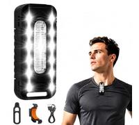 NGUIT Clip on Running Light Rechargeable LED Safety Light for Runners USB C Hands Free Torch with 5 Modes Running Flashlight for Summer Night Walking Cycling Camping Hiking Dog Walking Emergency