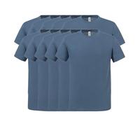 NGWorld Pack of 10 Same Colours Eco Premium Organic Crew Necked T-Shirts - 10 x Denim - 2XL