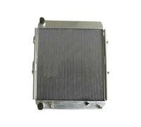 NGYBSFHxsr 2 Row Aluminum Radiator FAN, Compatible For Toyota Land Cruiser LJ70/LJ71/LJ73/LJ77/LJ78 2LTE 2.4TD 1990-1993 1991 1992 90 91 92 93 AT/MT
