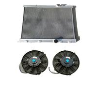 NGYBSFHxsr 2 rows Radiator Aluminum Radiator, Compatible For PEUGEOT 206 GTI180 RC S16 2.0L EW10J4S 16v I4 1999-2008 Manual(Radiator And 2 Fans)