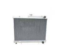 NGYBSFHxsr 52MM 2 ROW Radiator All Aluminum Radiator Fan Compatible For Nissan Skyline R33 R34 GTR GTS-T RB25DET Manual MT