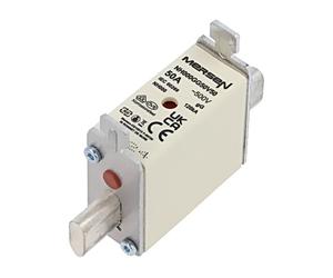 NH000GG50V50 Fuse: Melting 50A 500VAC 250VDC gG Ceramic, Industrial MERSEN