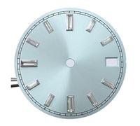 NH35 Watch Dial 28.5mm Multi Colored Sunburst Faces Replacement Parts for NH35A/NH36 Movement No Logo(Blu)