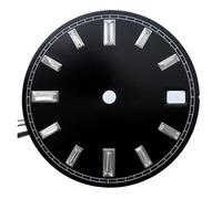 NH35 Watch Dial 28.5mm Multi Colored Sunburst Faces Replacement Parts for NH35A/NH36 Movement No Logo(Black)