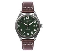 NH35A Automatic Titanium Pilot Mens Watches 50m Waterproof Business Leather Ultra-Light Mechanical Wrist Watch for Men, green dial, Mechanical