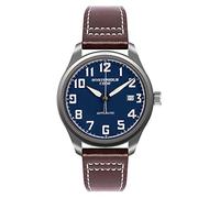 NH35A Automatic Titanium Pilot Mens Watches 50m Waterproof Business Leather Ultra-Light Mechanical Wrist Watch for Men, blue dial
