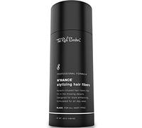 The Rich Barber N’Hance Hair Fibers | Pro Barber Hair Thickening Fibers | Grey Hair Concealer Spray | Three Natural Colors | For Sharper Hairlines, A Thicker Beard & Fuller Hairstyling (Black)