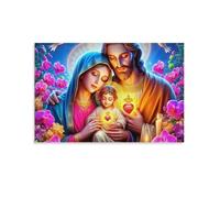 NHASOHEOP Jesus - Religion Wall Decor Poster Canvas Prints Picture Modern Wall Art Picture Wall Hanging for Dining Room Kitchen Home Office Decor 16x24inch(40x60cm)