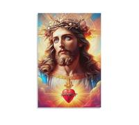 NHASOHEOP Jesus - Religion Wall Decor Poster Canvas Prints Picture Modern Wall Art Picture Wall Hanging for Dining Room Kitchen Home Office Decor 24x36inch(60x90cm)