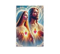 NHASOHEOP Jesus - Religion Wall Decor Poster Canvas Prints Picture Modern Wall Art Picture Wall Hanging for Home Decorations 16x24inch(40x60cm)