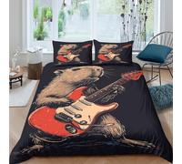 NHASOHEOP Marmot Duvet Cover Set 3 PCS Hotel Quality Quilt Cover Bedding Sets Bed Covers with Pillowcases with Zipper Closure Hypoallergenic Soft Breathable Microfiber Double（200x200cm）