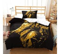 NHASOHEOP Mythical Jesus Duvet Cover Set with Pillowcase Duvet Quilt Cover 3D Bedding Set for Kids Boys Girls Teens Microfiber Comforter Cover Hidden Zipper Single（135x200cm）