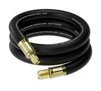 NHB1 6Ft HVAC Vacuum Hose 1/2" Internal Diameter, 3/8" to 1/4" Fittings High-Flow Refrigerant Hoses, 20 Microns Vacuum Pump Hose Faster HVAC Evacuation and Recovery, Vacuum Certified Refrigerant Hoses