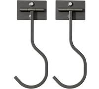 NHBETYS 2PCS Metal Banana Hanger Hook Under Cabinet Hook Foldable Banana Holder Kitchen Items, Folds Up with Magnets When Not in Use, Keep Bananas Fresh