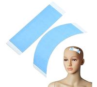 NHBETYS 40 pcs Wig Tapes for Lace Wigs, Waterproof Double Sided Hair Extension Adhesive Tape for Fixing Wigs Toupees Hair Tape(blue)