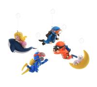 NHBETYS 5Pcs Fish Tank Decorations, Aquarium Fish Tank Accessories, Diver Fish Ornament, Mini Fish Tank Ornaments Aquarium Decorations Cute surfing whale elements Floating with Water Balloons