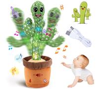 Nhcuijun Talking, Singing, Dancing Cactus Toy, 120 Songs, Multi-Button Adjustment, Repeats What You Say, Children's Interactive Entertainment Companion
