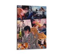 NHDERYBNF Anime Poster April Is Your Lie Poster Decorative Painting Canvas Wall Posters And Art Picture Print Modern Family Bedroom Decor Posters 12x18inch(30x45cm)