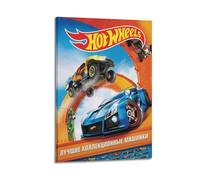NHDERYBNF Game Hot Wheels Release Poster Poster Decorative Painting Canvas Wall Posters And Art Picture Print Modern Family Bedroom Decor Posters 08x12inch(20x30cm)
