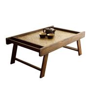 NHDVDVAV Foldable Tatami Low Table for Sitting On The Floor,Folding Coffee Table,Japanese Tea Table Living Room, Bedroom, Balcony, No Assembly,62 * 38 * 24cm