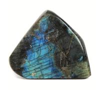 NHDVDVAV Irregular Polished Natural Blue Labradorite Gemstone, Freeform Healing Mineral Crystal Stone, for Meditation Gift Home Office Table Decor,450~500g
