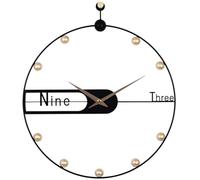 NHDVDVAV Modern Decorative 20inch Wall Clocks,Rustic Decorative Metal Silent Non Ticking Battery Operated Round Clock for Living Room,Office,Entryway