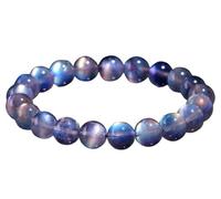NHDVDVAV Natural Crystal Gemstone Stretch Bracelets,Handmade 5A Moonstone Bead Bracelet for Women Men,Crystal Stretch Jewelry for Meditation,Yoga,10~10.8mm