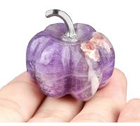 NHDVDVAV Natural Crystal Pumpkin Figurine Mini Carved Healing Stones Statue