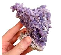 NHDVDVAV Natural Grape Agate Mineral Specimen Raw Crystal Stone Gemstone for Reiki,Healing,Home Decoration,Crystal Collection,Fish Tank Landscaping,10~20g
