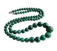 NHDVDVAV Natural Malachite Necklace for Unisex,Green Crystal Gemstone Bead Choker, Bohemian Statement Jewelry, Fashion Crystal Stone Protection Necklaces