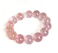 NHDVDVAV Natural Rose Quartz Beaded Bracelets,Handmade Crystal Stretch Elastic Jewelry,Trendy Healing Crystal Fashion Presents,Yoga Meditation Protection Gifts,8mm