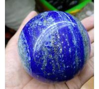 NHDVDVAV Polished Blues Crystal Sphere Natural Lapis Lazuli Crystal Gemstone Decorative Ball for Home Decor Divination Altar Reiki Feng Shui Crystal Gift,60~70mm