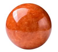 NHDVDVAV Sunstone Crystal Ball Hand Polished Real Crystal Decorative Sphere for Fengshui Rare Healing Crystal Decoation Meditation Energy Reiki Gifts,70mm
