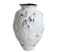 NHDVDVAV Wabi Sabi Decor Ceramic Vase,Rustic Textured Pottery Flower Vase,Boho Vase for Table, Living Room,Bathroom,Shelf,Mantel Decoration,A