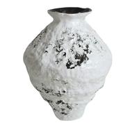 NHDVDVAV Wabi Sabi Decor Ceramic Vase,Rustic Textured Pottery Flower Vase,Boho Vase for Table, Living Room,Bathroom,Shelf,Mantel Decoration,B