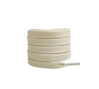 NHEISSCF Flat Cotton Shoelaces For Sneakers High Top Canvas Casual Shoes Non Elastic Shoestrings(Beige Yellow,120cm)
