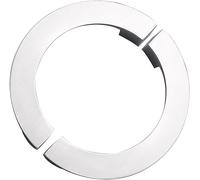 NHEISSCF Retro semi-Circular Handle, 2 Pcs Drawer Pulls Half Circle Knobs Zinc Alloy Decorative Cupboard Handle Door for Wardrobe,Book Cabinet,Hole Distance 128mm(Brushed Color)