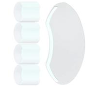Nhemeylp 100 PCS Eye Shield After Cataract Surgery Disposable Clear Plastic Eye Shield for Showering Haircut Hairspray Plastic Face Visors for Microblading Shower Visor for Adults Mascara Shield