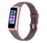 Nhemeylp Fitness Tracker Activity Tracker Smart Watch with 24/7 Blood Oxygen Heart Rate and Sleep Monitor Fitness Watch for Women Men IP68 Waterproof Step Counter for Walking Running (Claret)